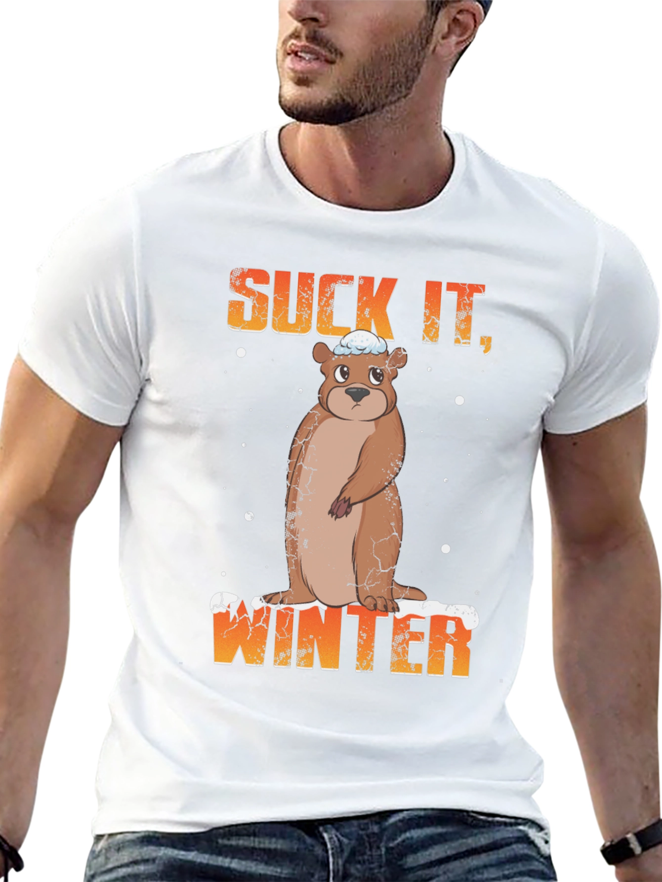 Suck It Winter T-Shirt Groundhog Funny Apparel