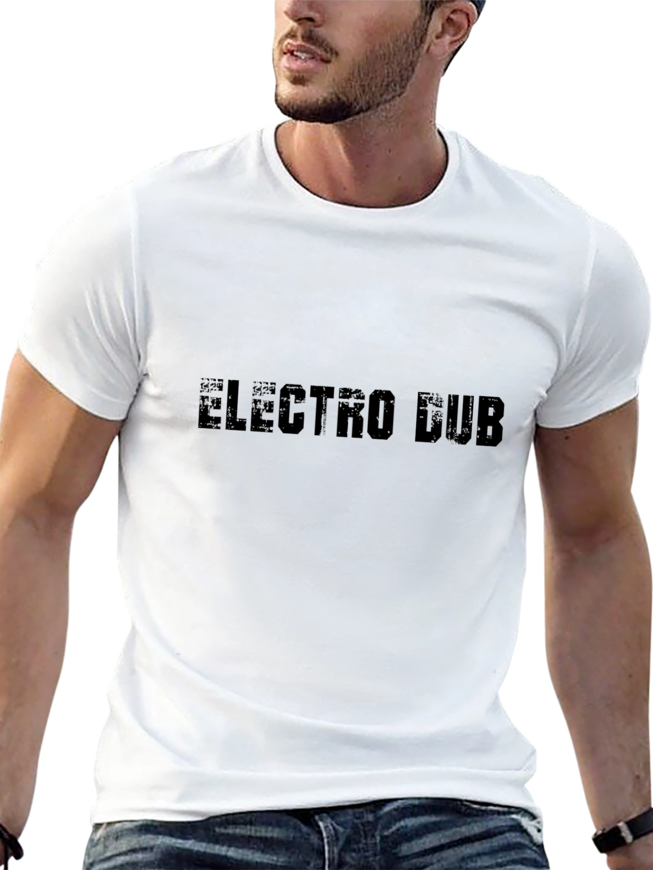 Electro Dub Graphic Tee - Black Cotton Comfort