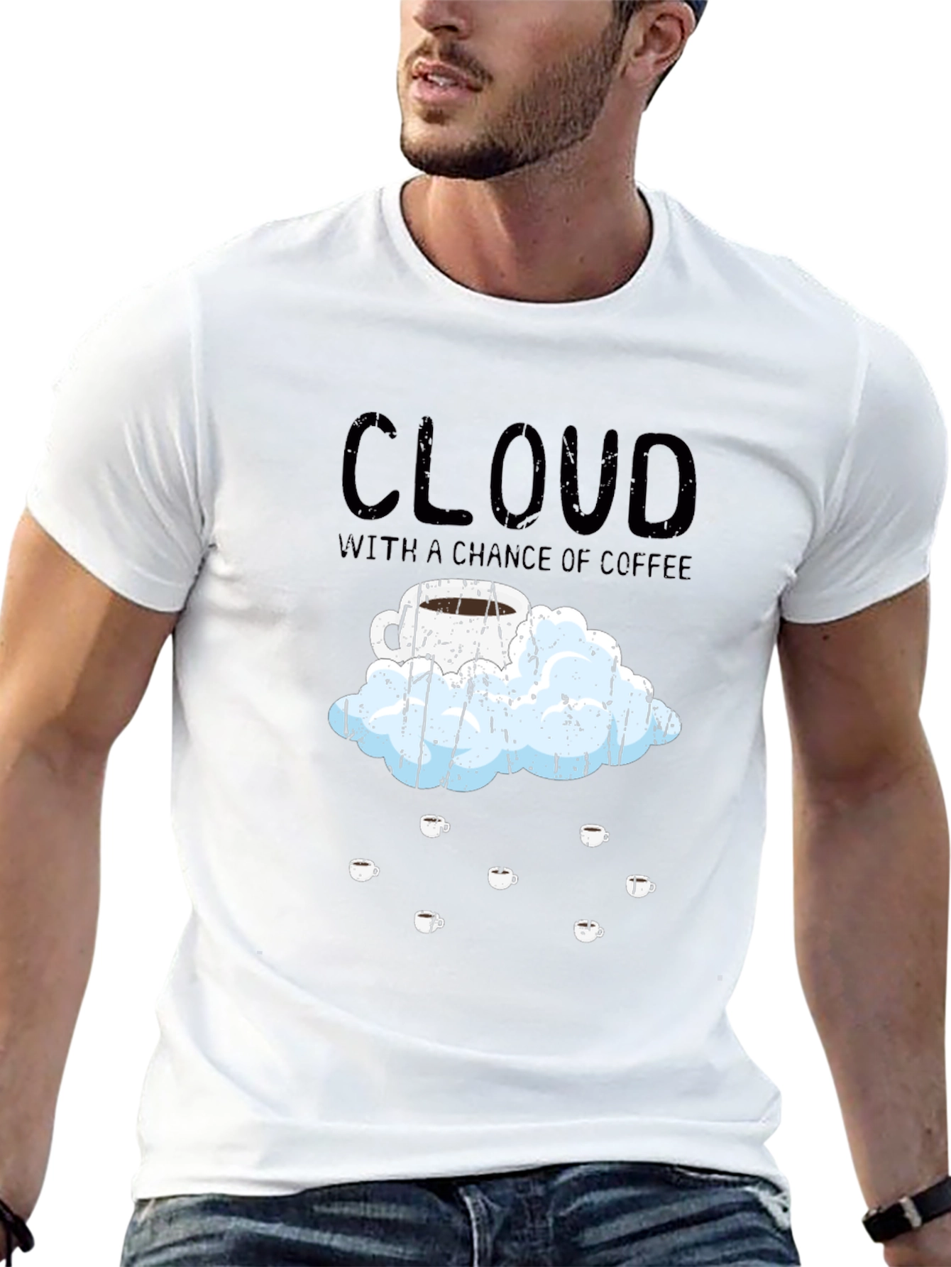 Cloud With A Chance of Coffee T-Shirt