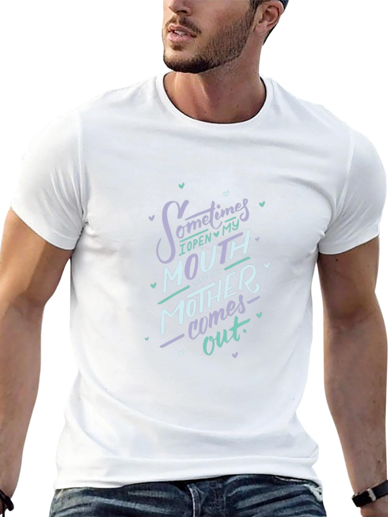 Funny Sometimes I Open My Mouth Graphic Tee