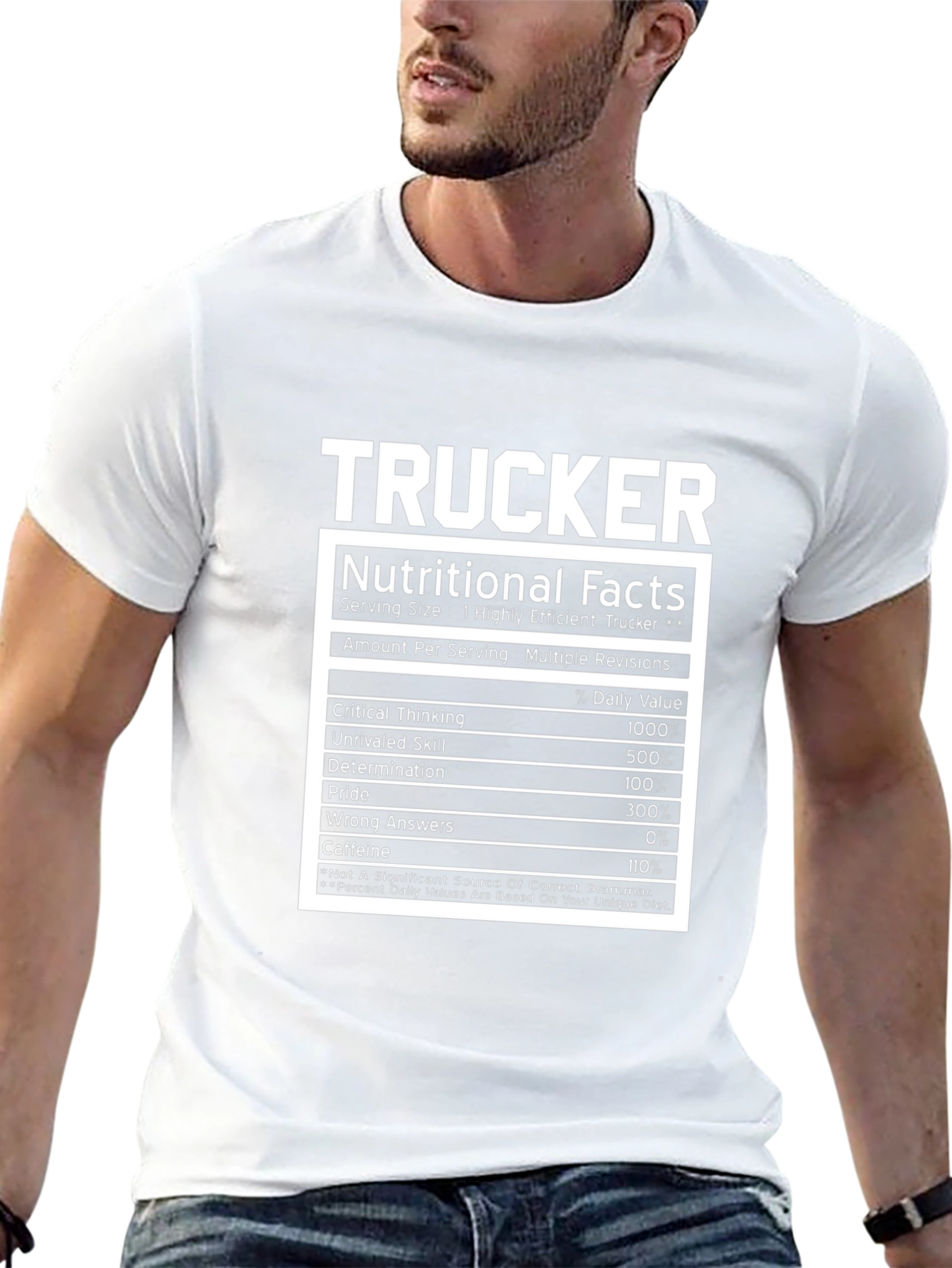 Trucker Nutritional Facts T-Shirt