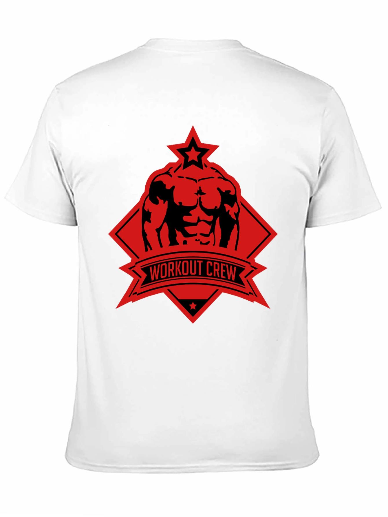 Workout Crew Graphic Tee - Black