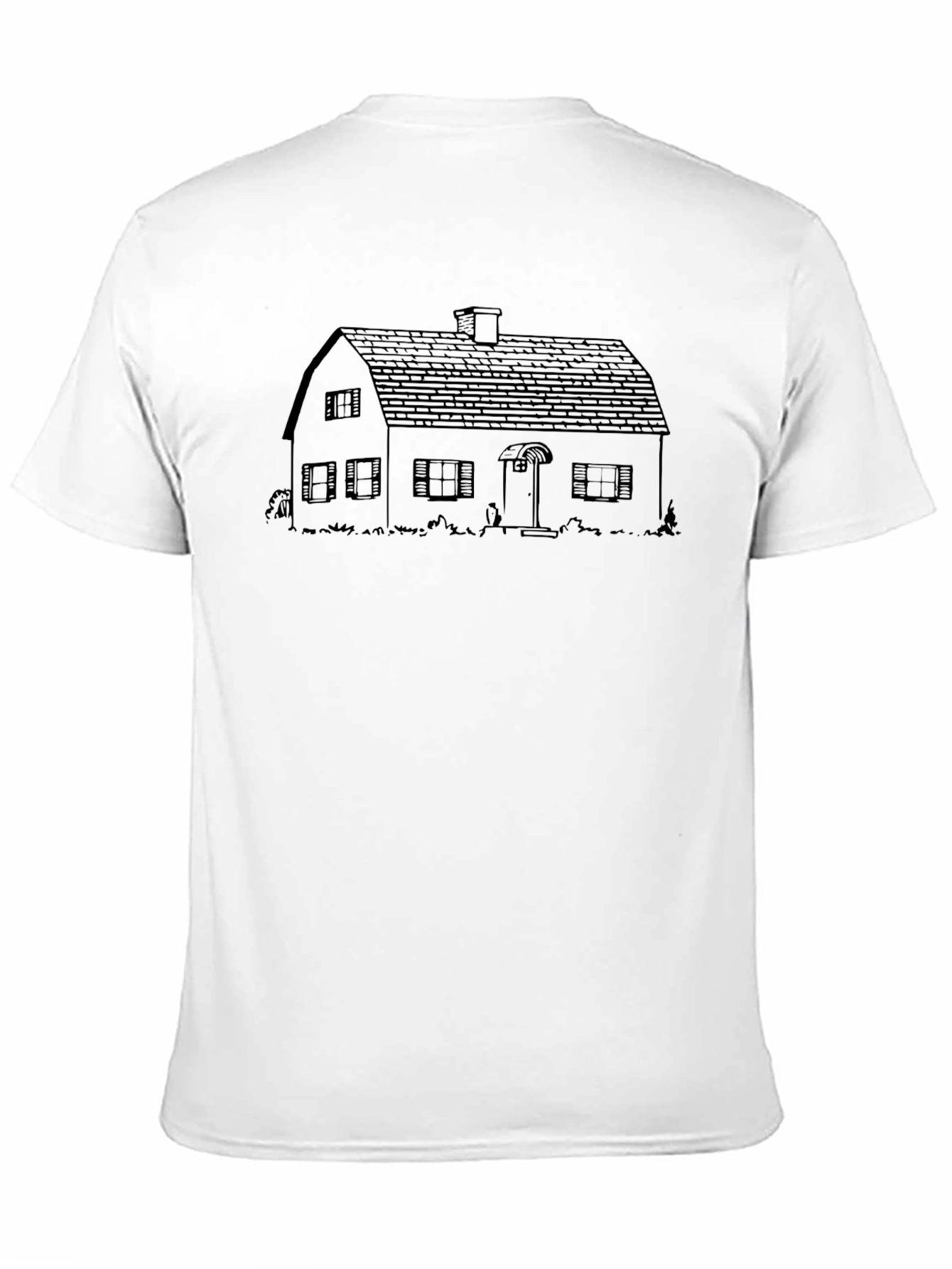 House Outline Graphic T-Shirt - Minimalist Design