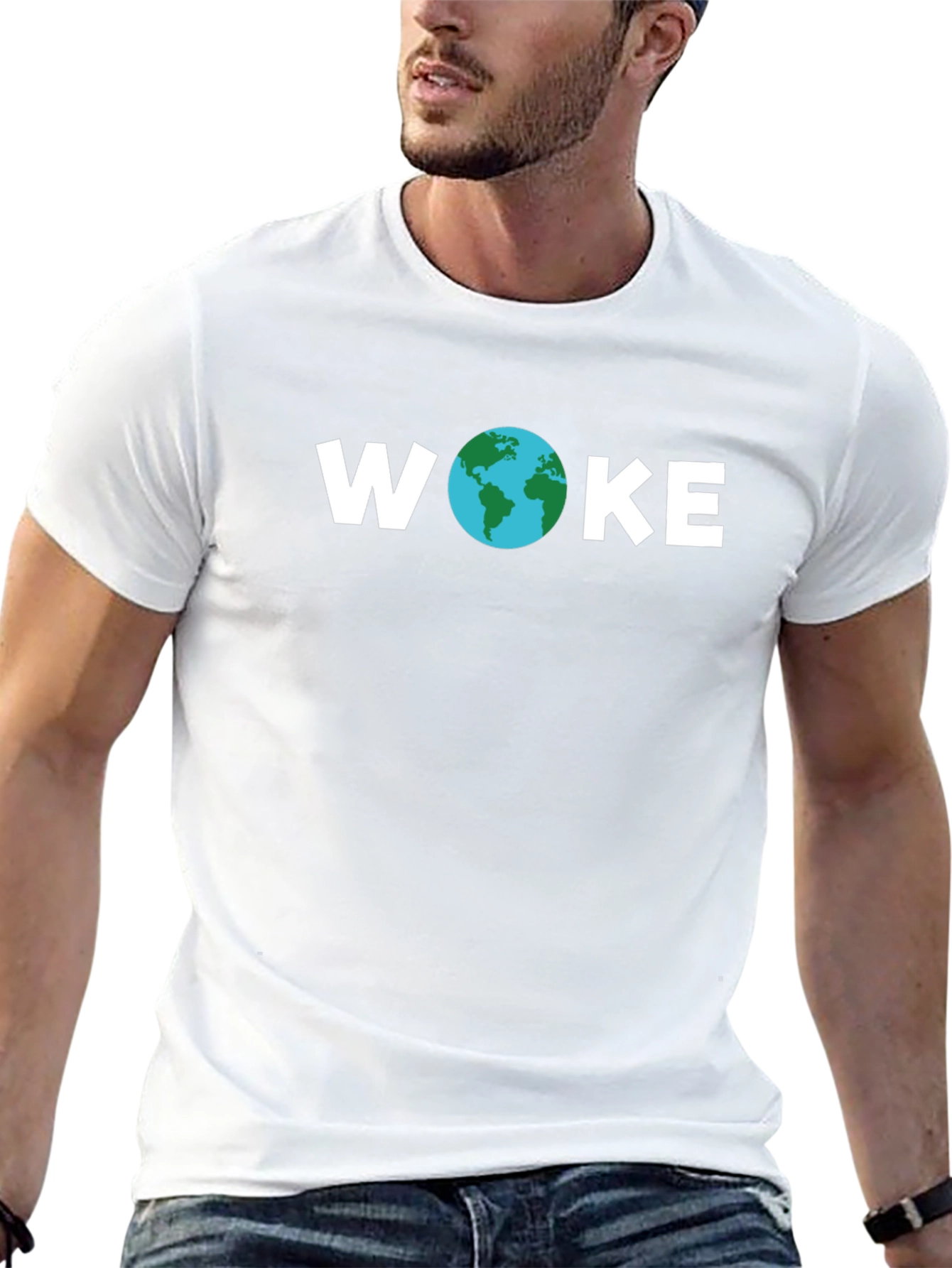 WOKE Earth T-Shirt - Eco-Conscious Design