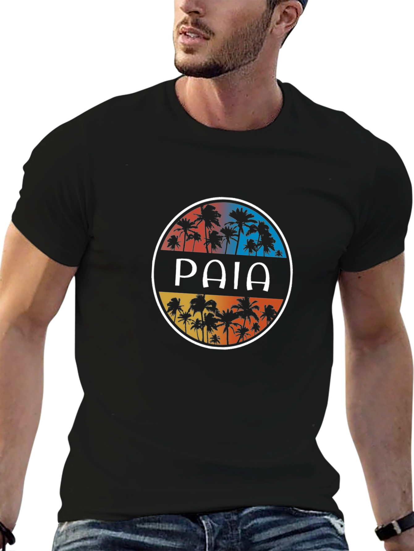 Paia Palms Graphic Tee - Island Vibes