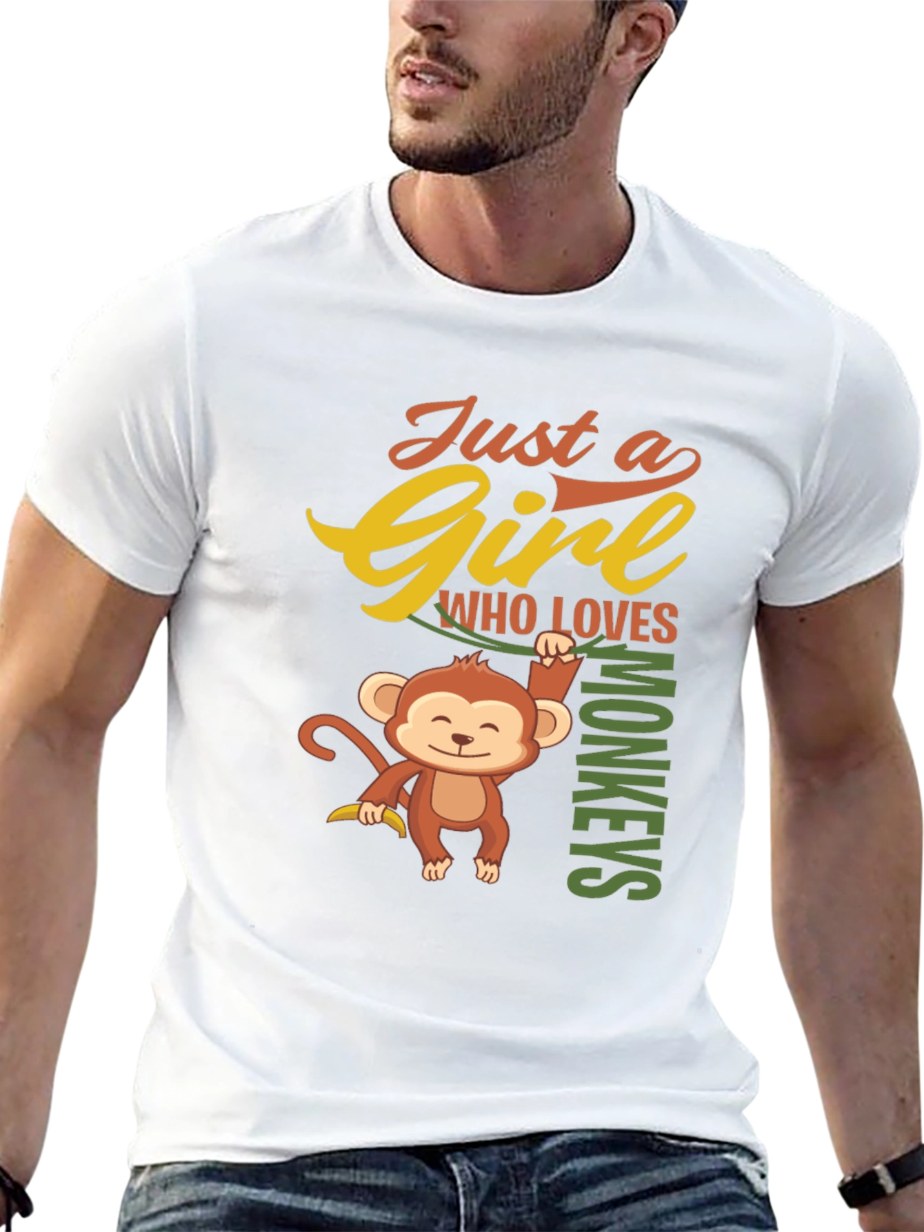 Girl Who Loves Monkeys T-Shirt