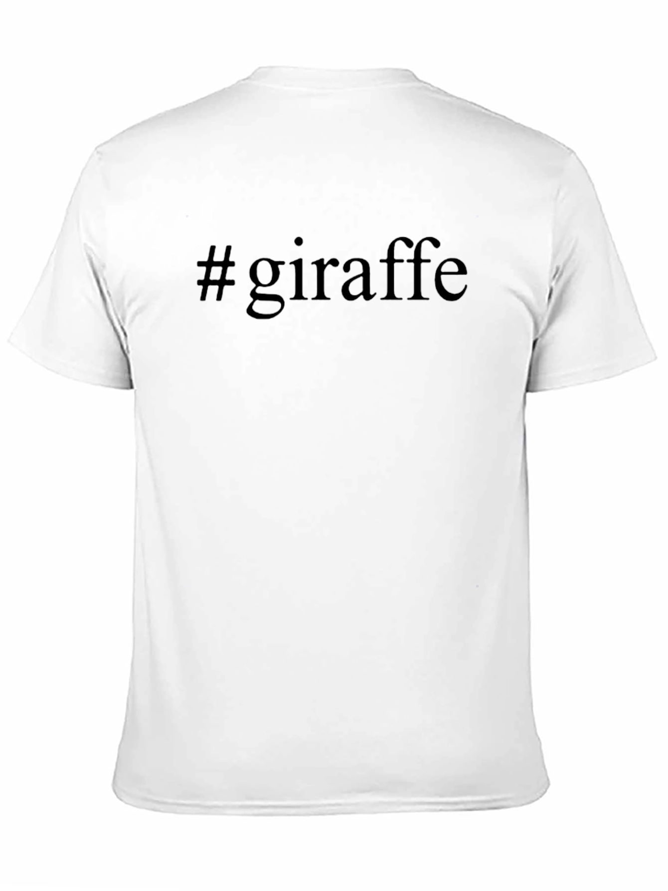 #giraffe Black T-Shirt - Trendy Casual Wear