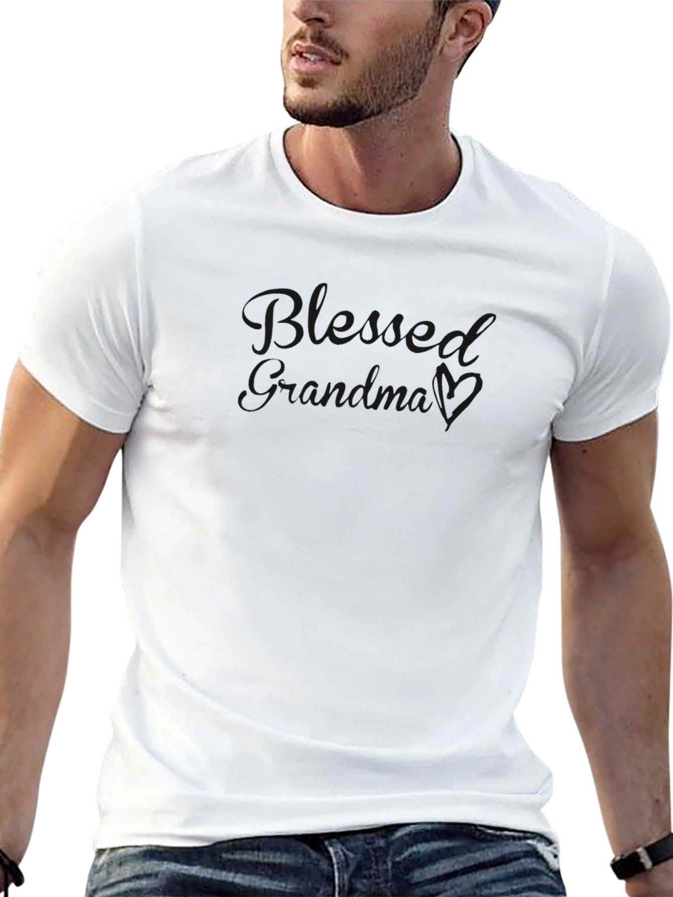 Mens Black Crew Neck Short Sleeve T-Shirt