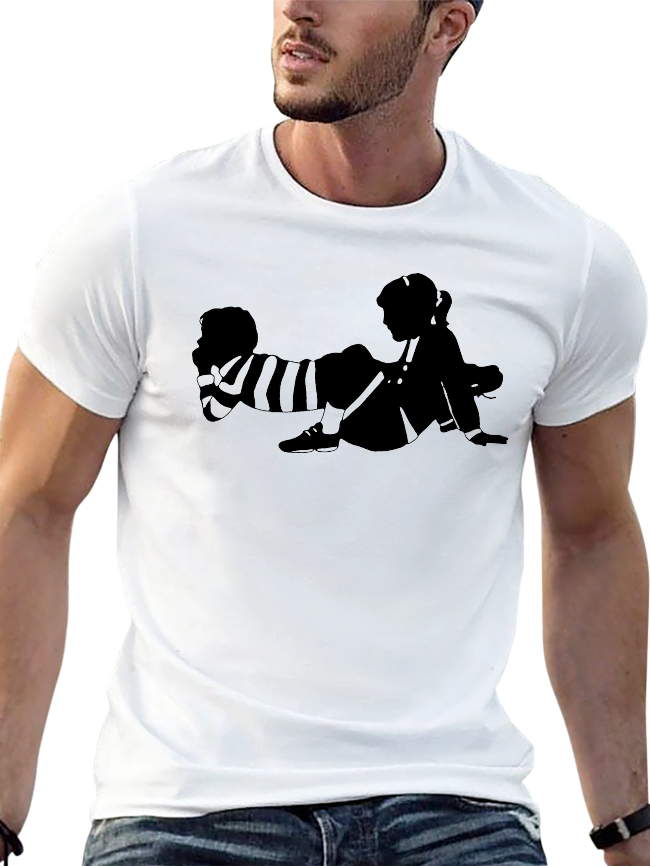 Retro Kids Graphic T-Shirt - Black Cotton Tee