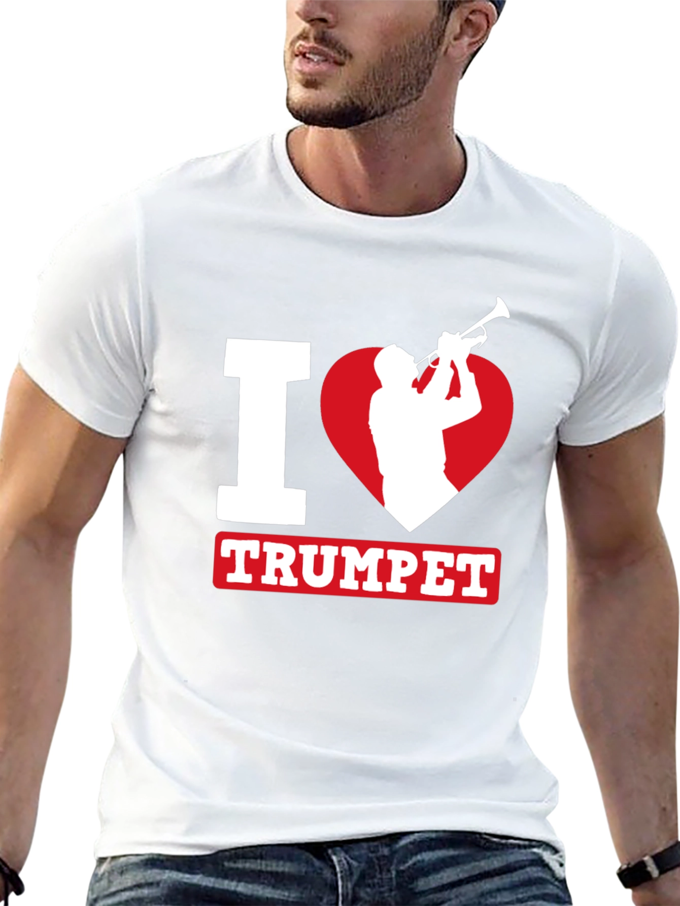 I Heart Trumpet Graphic Tee - Musician T-Shirt