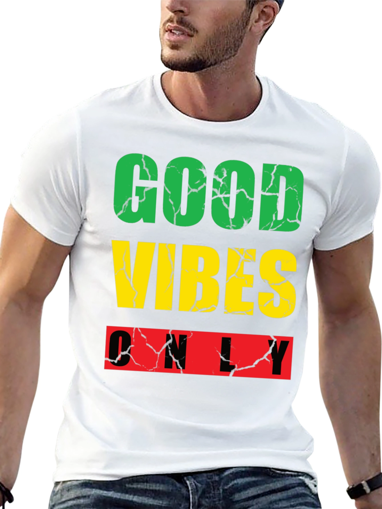Good Vibes Only Graphic Tee - Black Casual Shirt