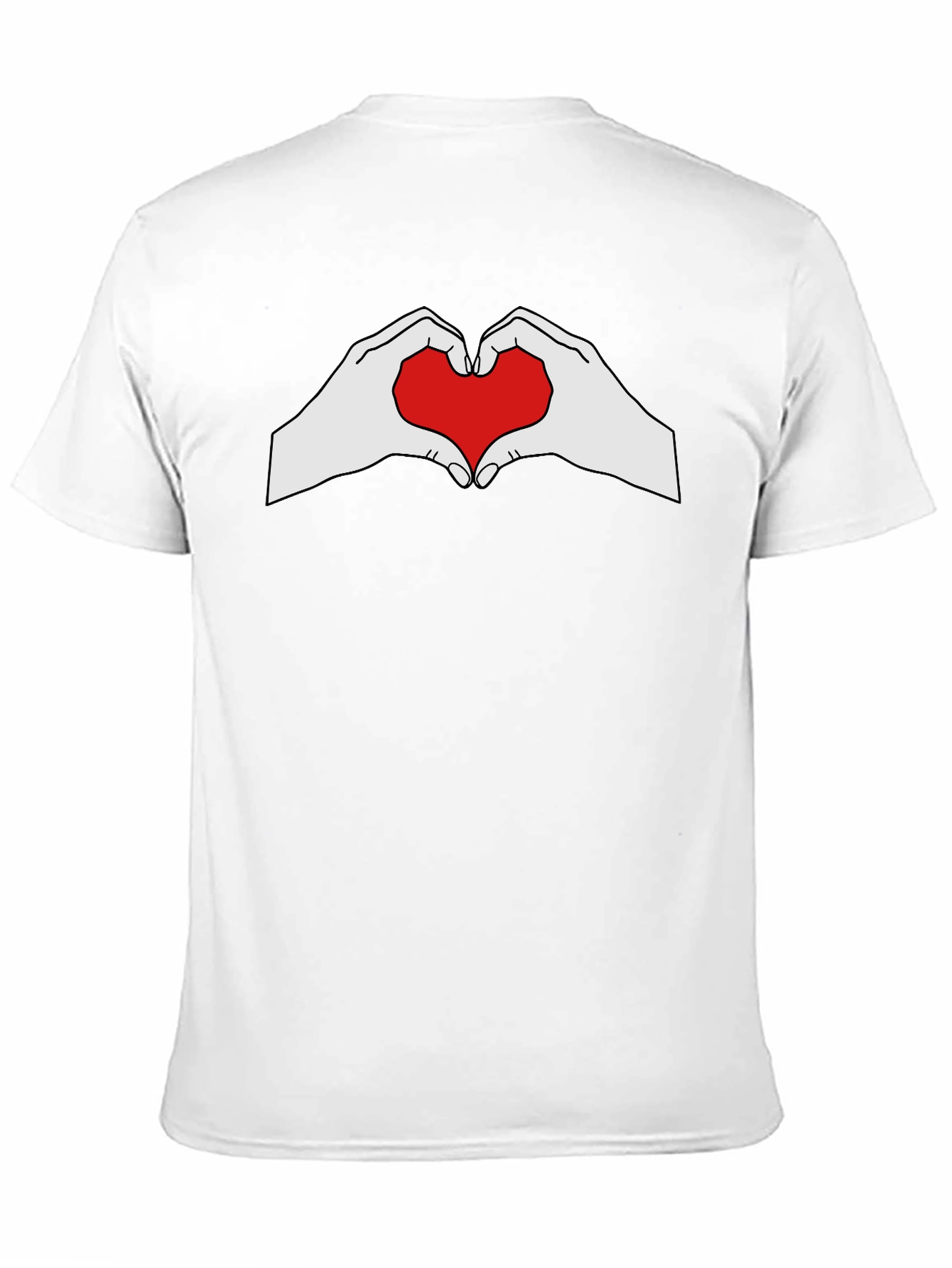 Heart Hands Graphic Tee - Black