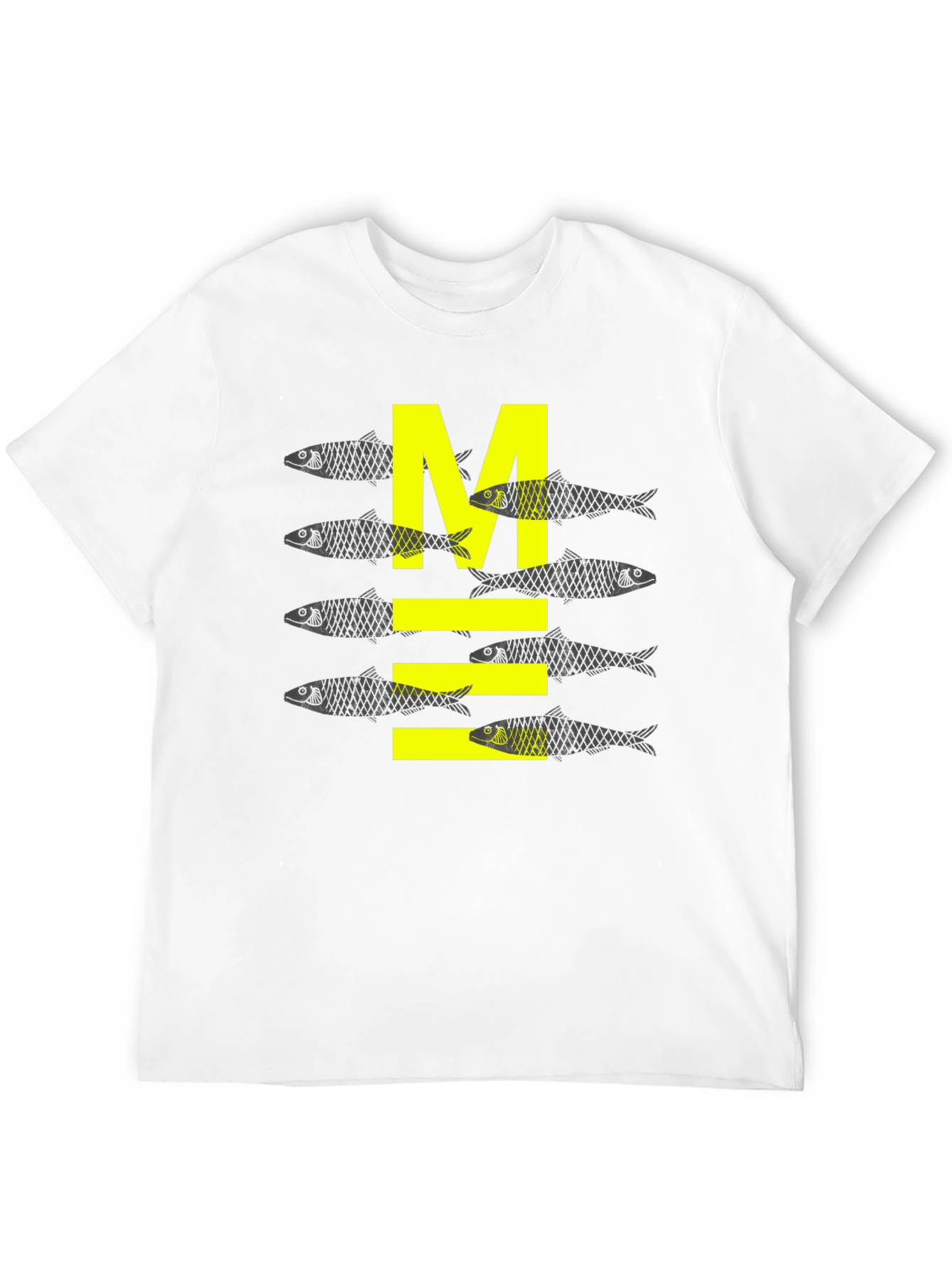 Sardine M Graphic Tee - Black Cotton Comfort