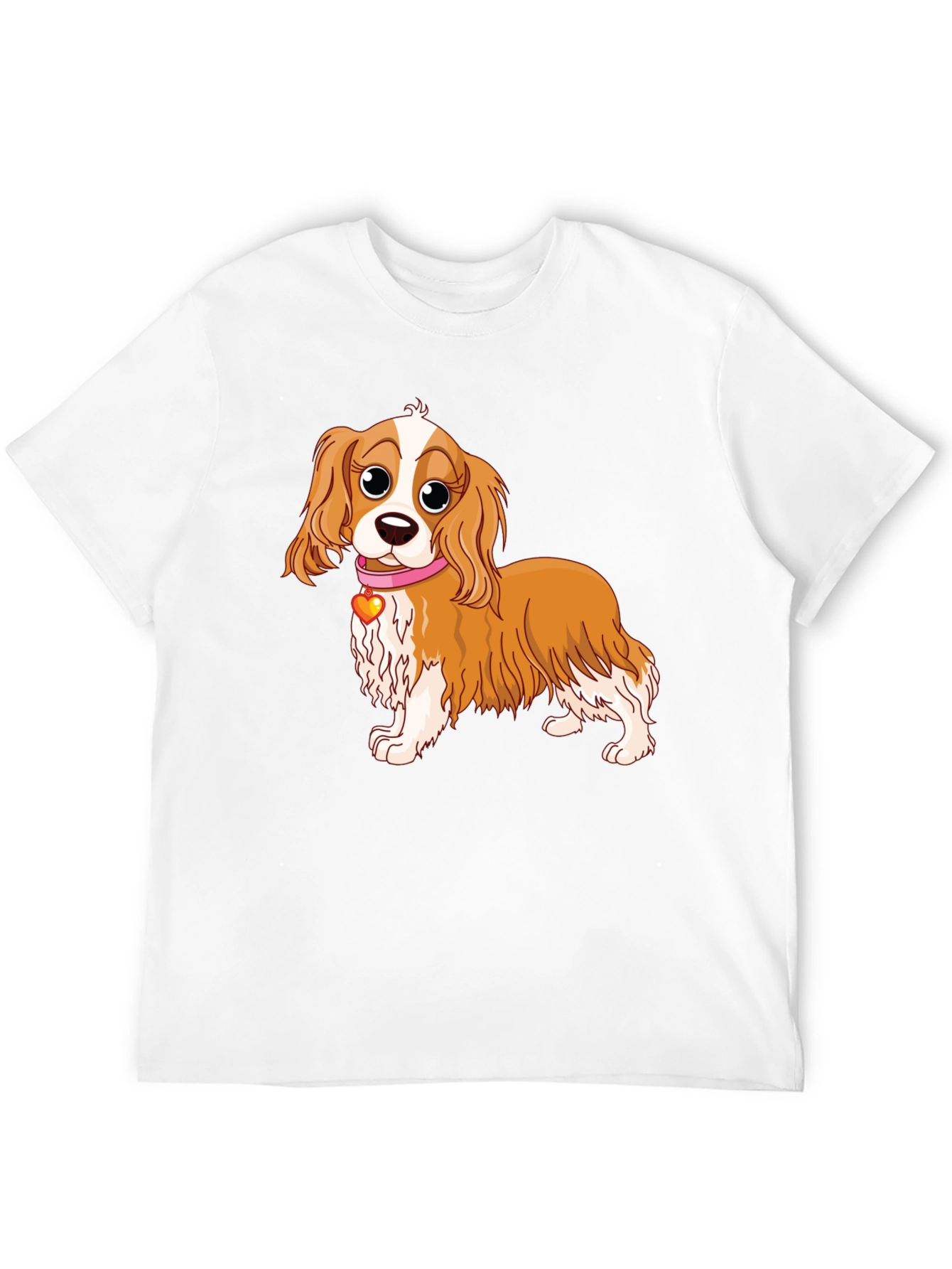 Cavalier Spaniel Cartoon Tee - Cute Dog Lover Shirt