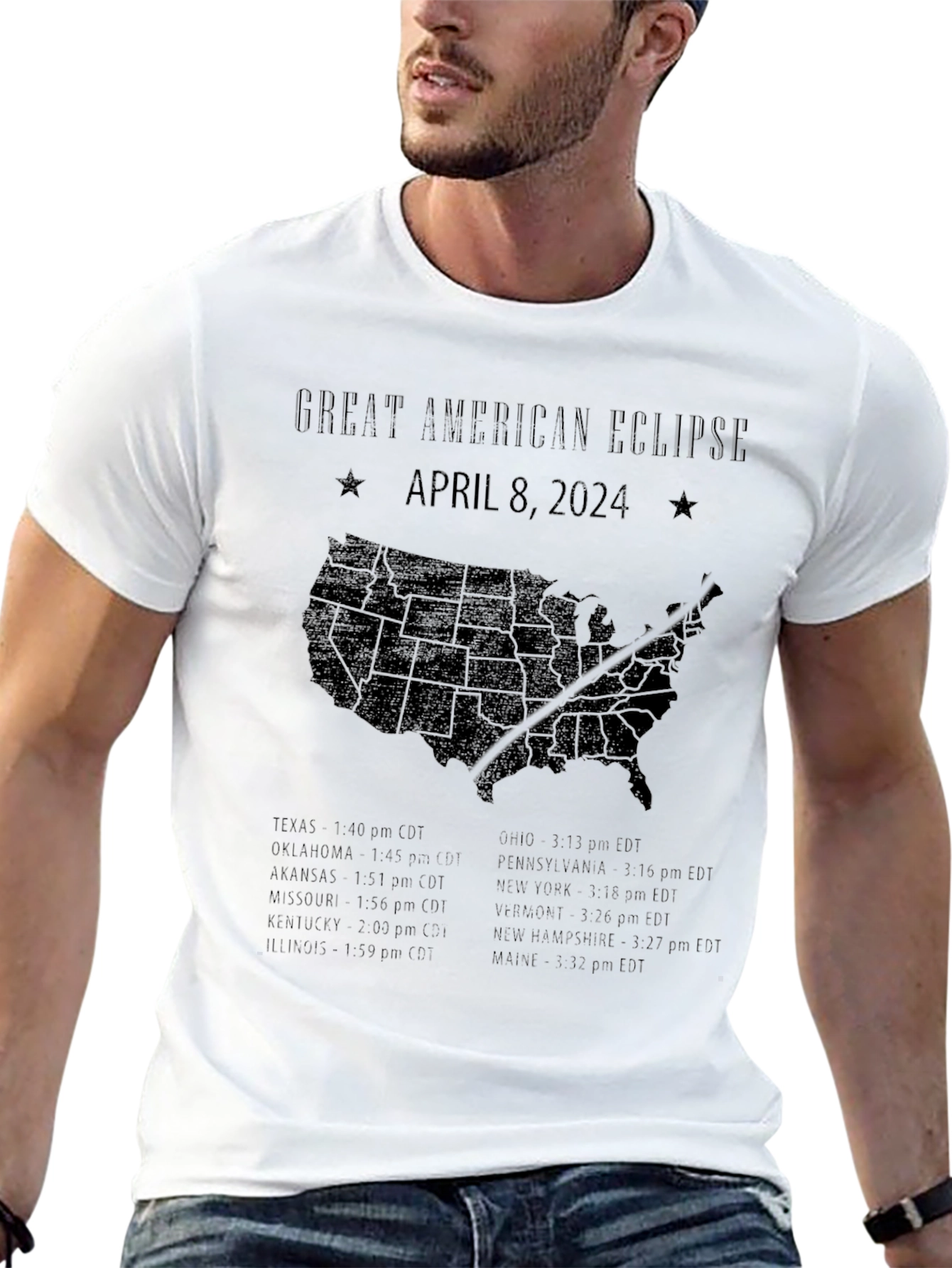 Great American Eclipse April 8 2024 T-Shirt