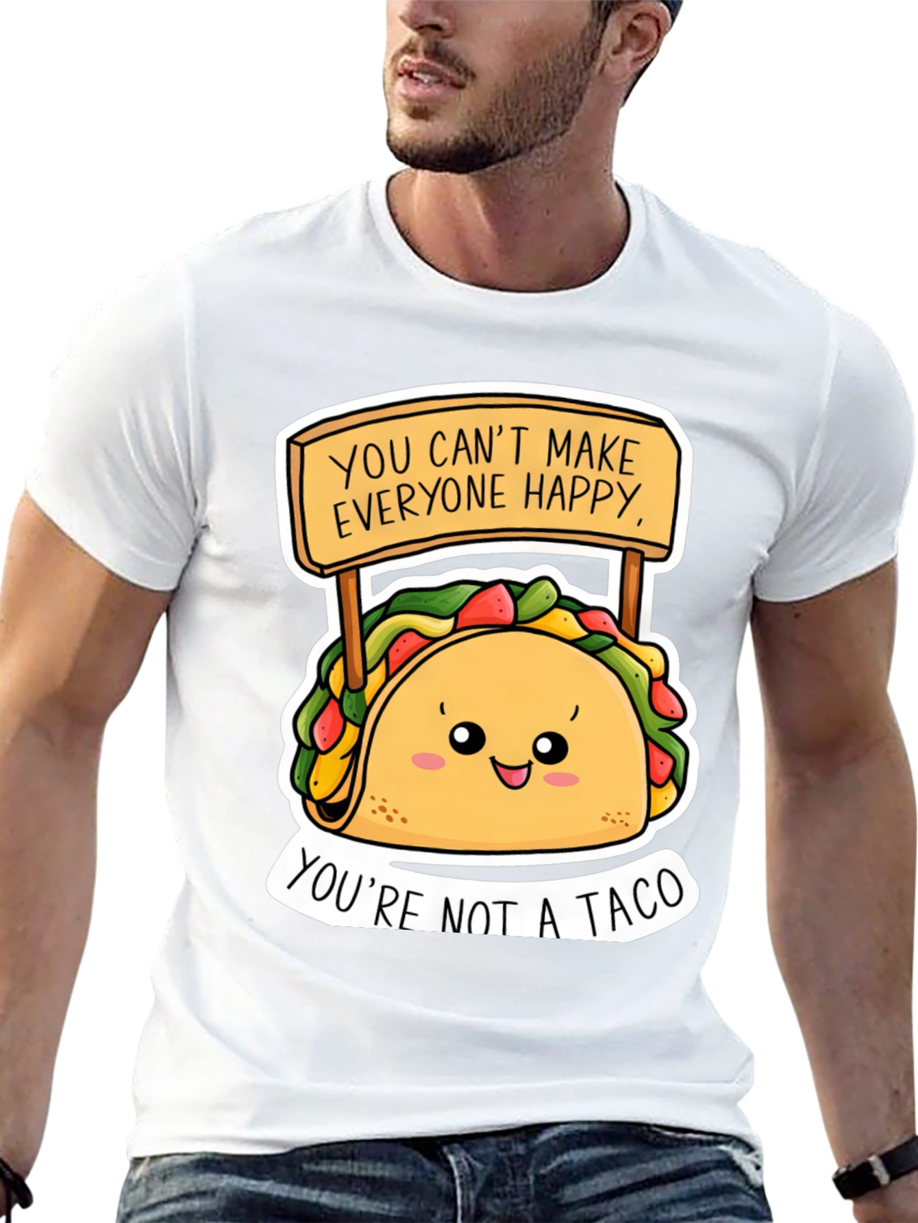 Funny Taco Graphic Tee - Youre Not A Taco!