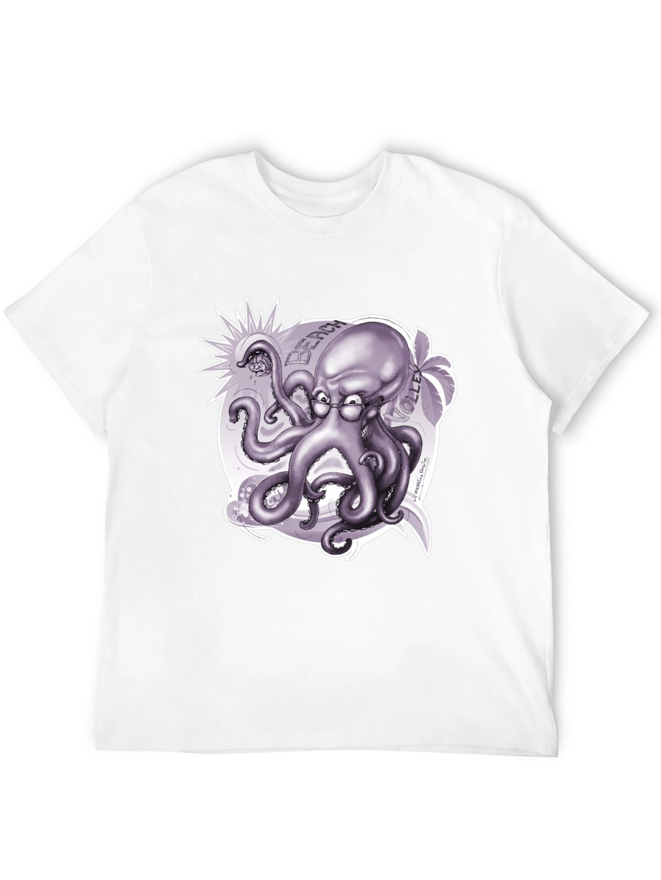 Octopus Beach Volleyball T-Shirt - Unique Design