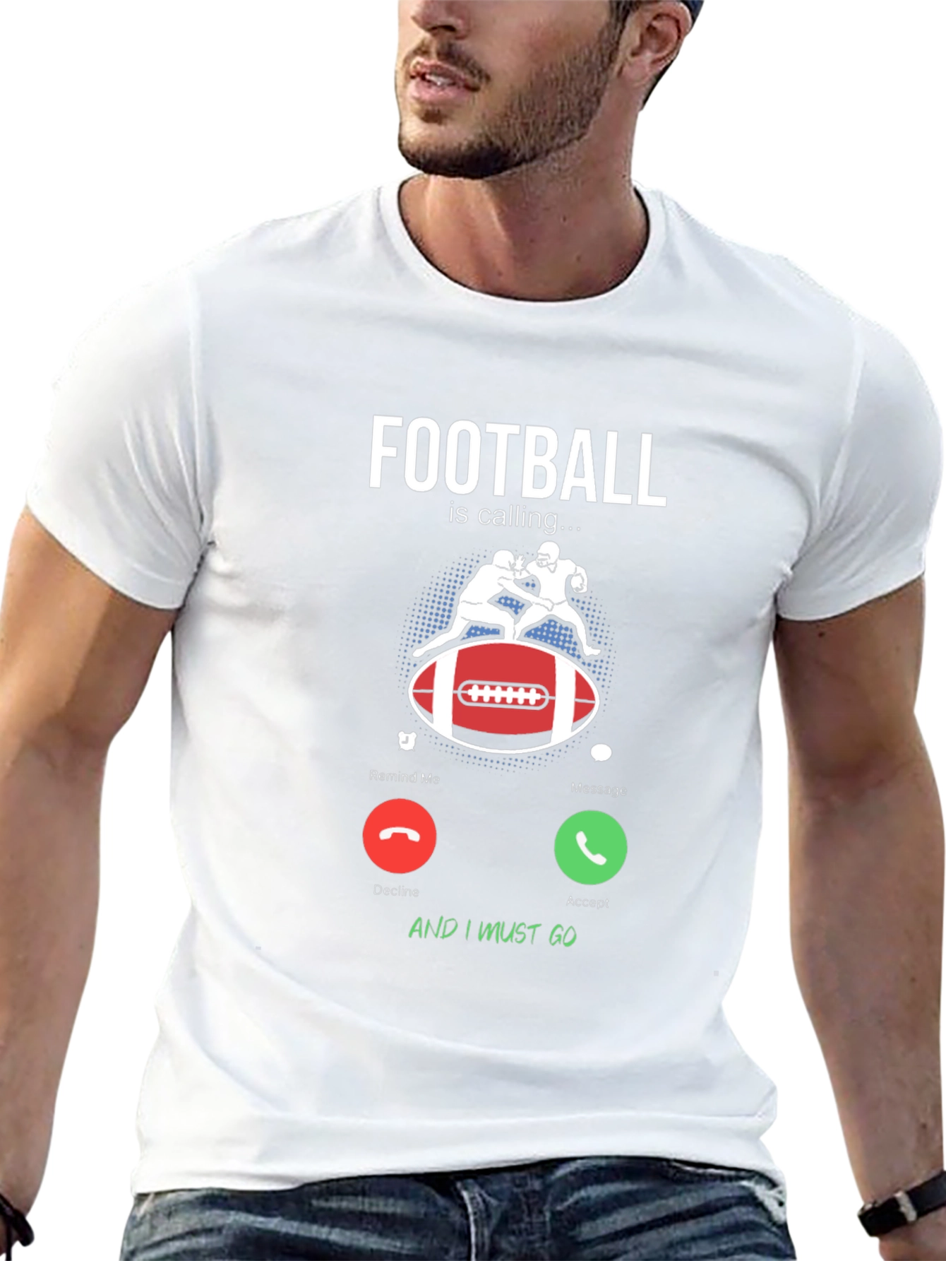 Football is Calling Graphic Tee