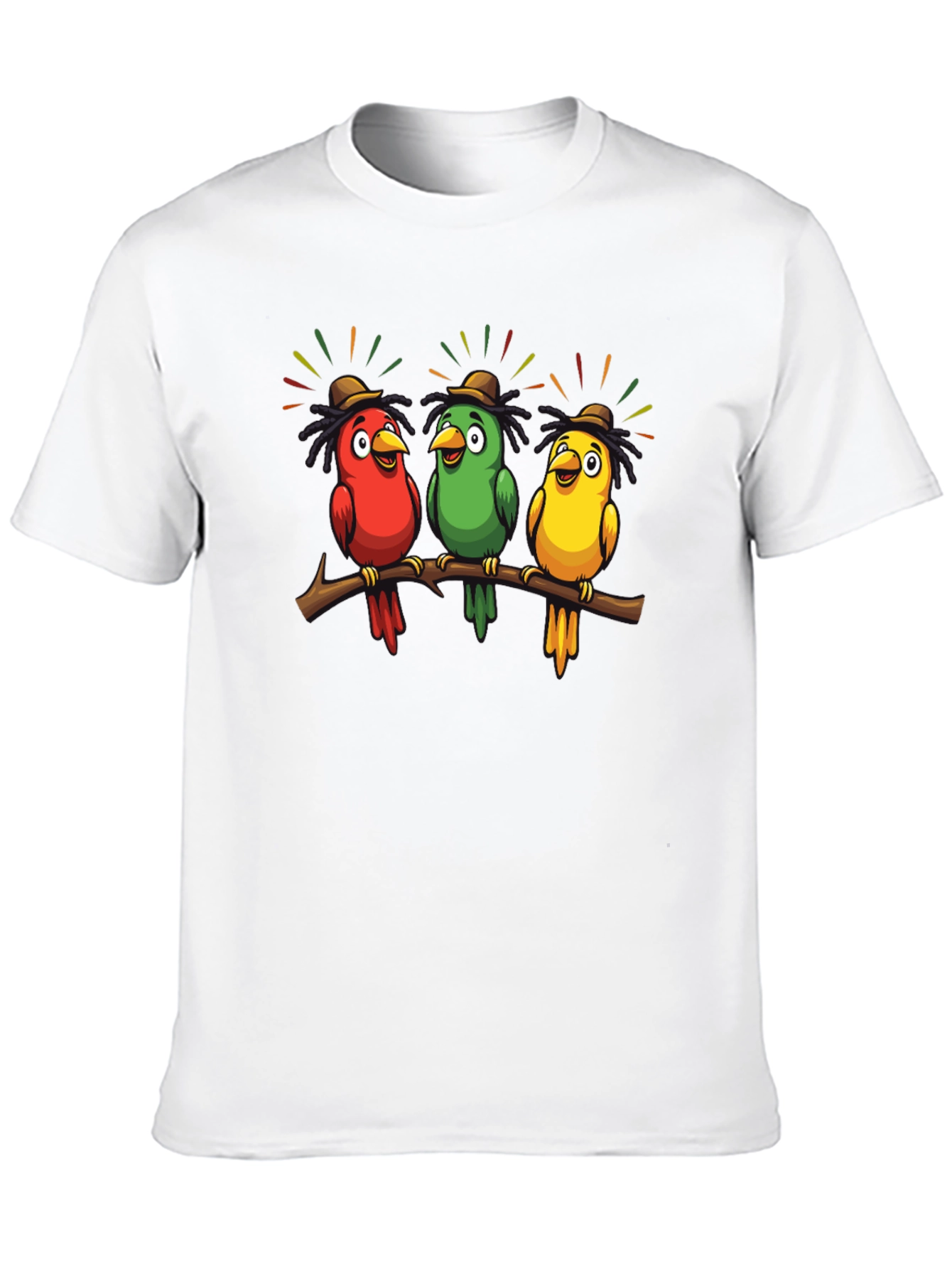 Rasta Birds Graphic T-Shirt - Unique Design