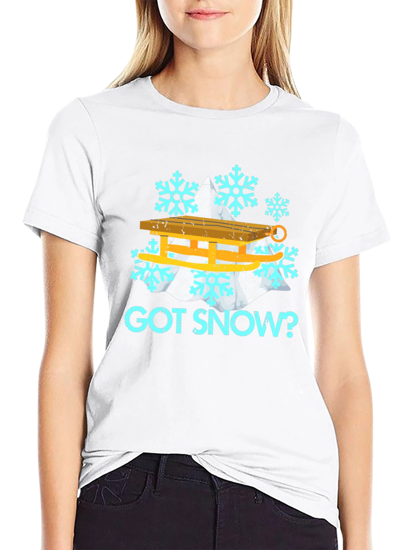 Got Snow? Winter Sledding Graphic Tee