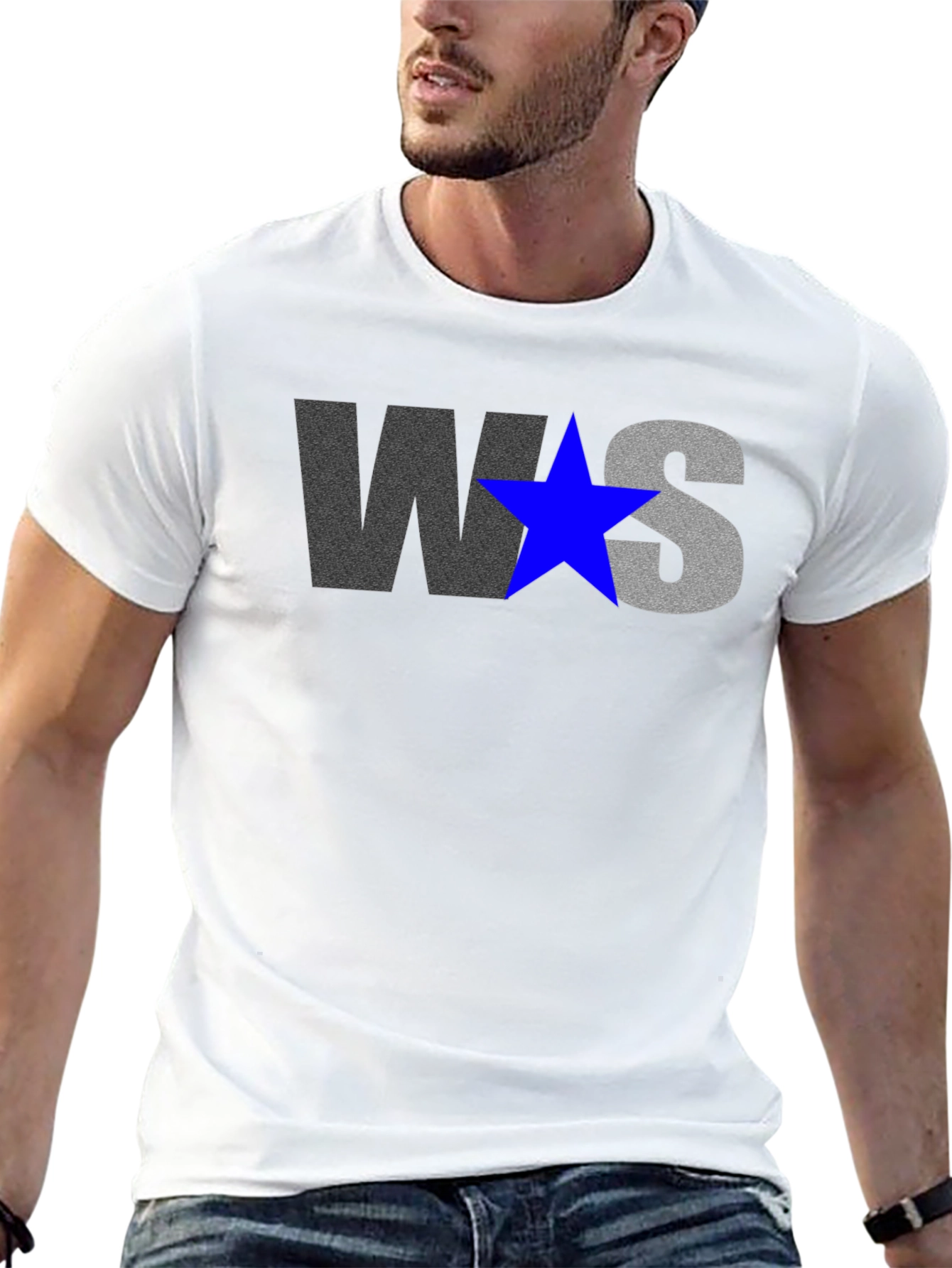 WS Star Graphic Print T-Shirt - Casual Style