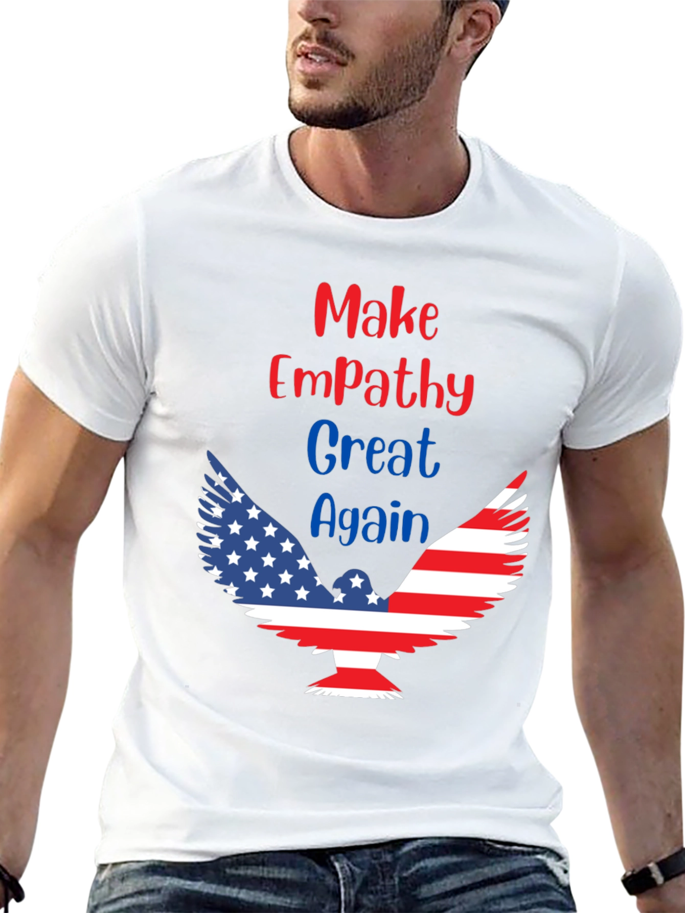 Patriotic Eagle T-Shirt - Make Empathy Great Again!