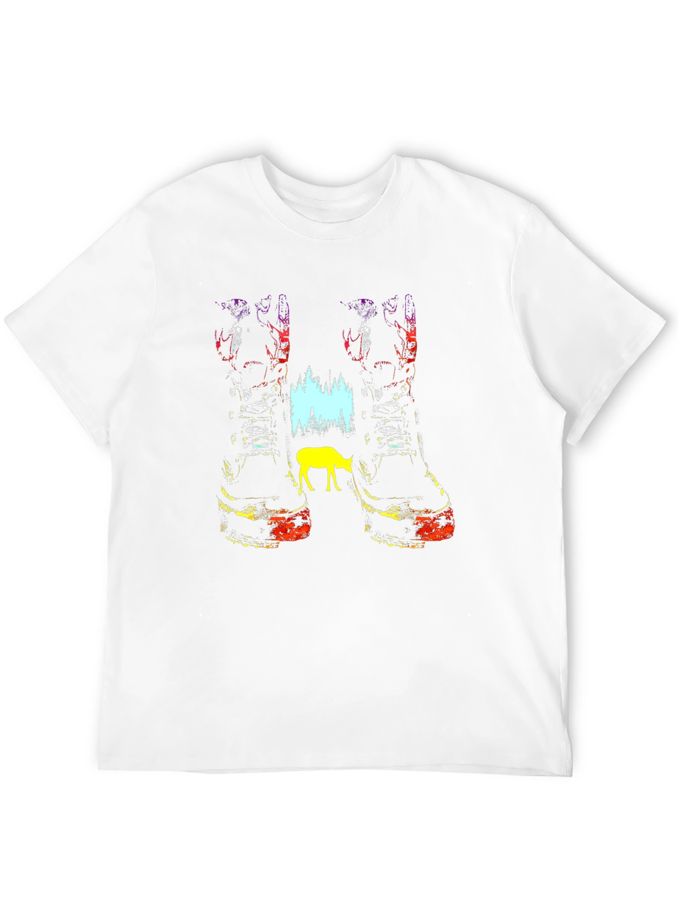 Nature Boots Graphic Tee - Unisex Black T-Shirt