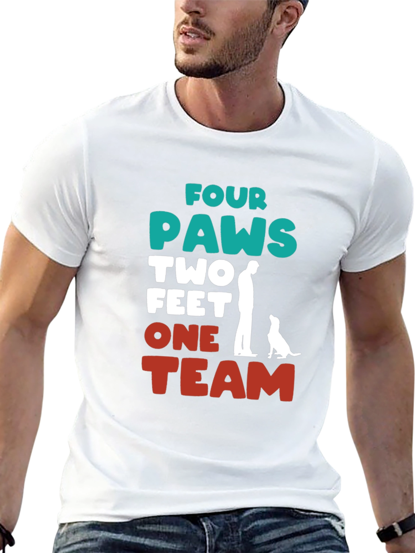 Four Paws One Team Graphic Tee