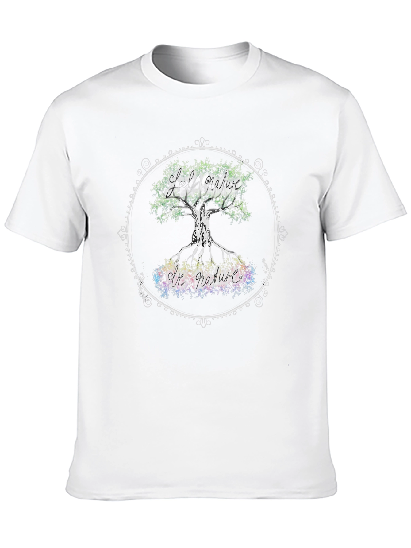 Nature Vibes Black T-Shirt - Tree of Life Design