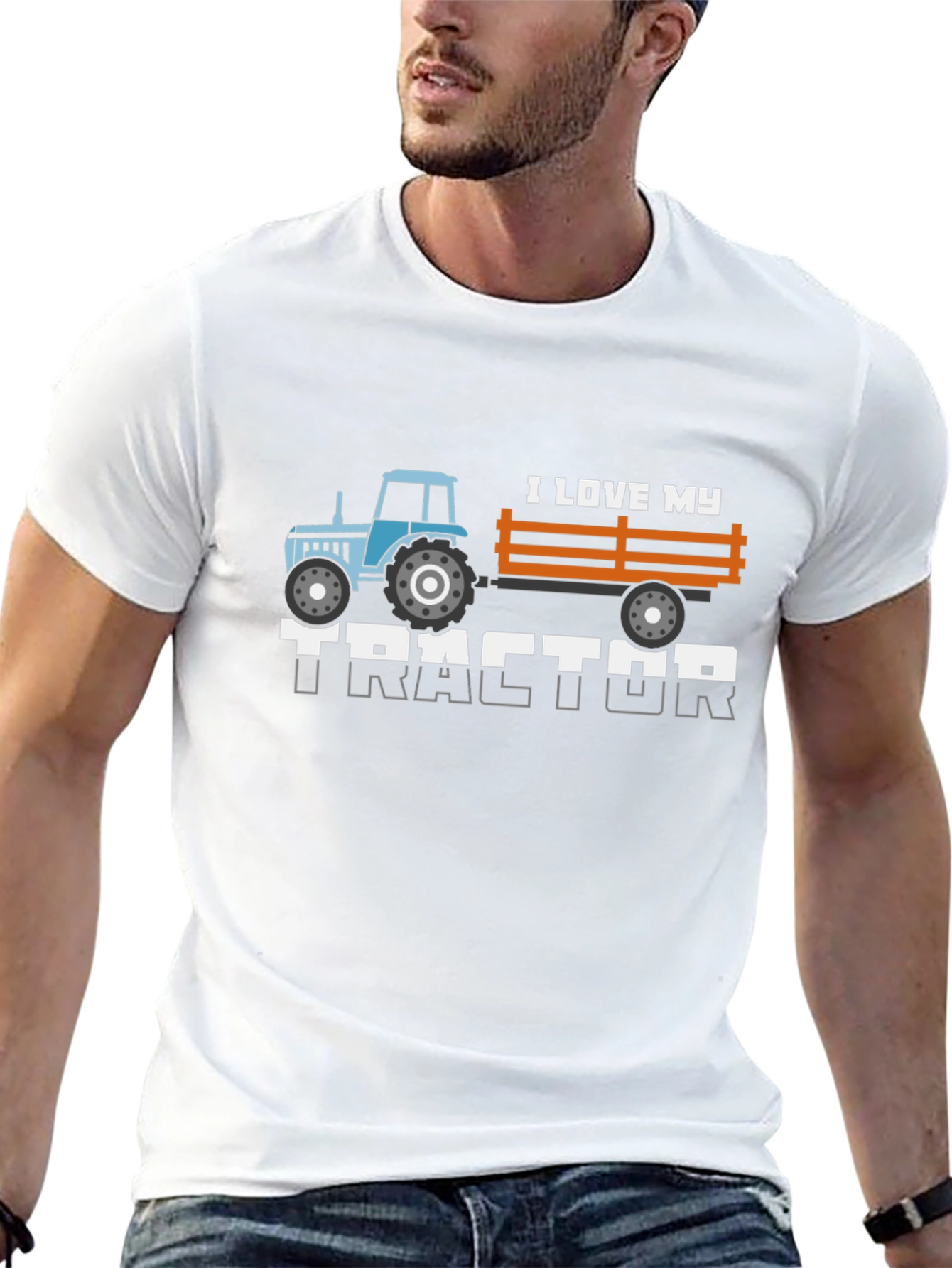 I Love My Tractor Graphic Tee