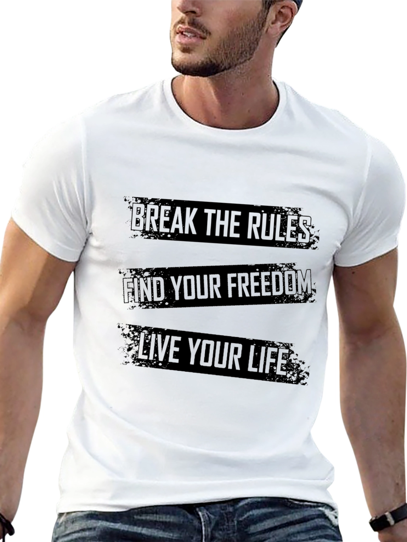 Break the Rules Mens Graphic T-Shirt