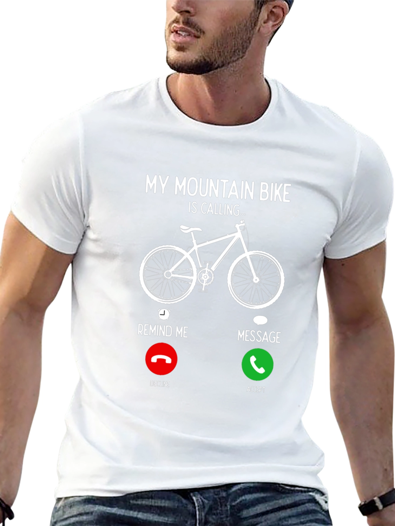 Mountain Bike Calling Graphic T-Shirt