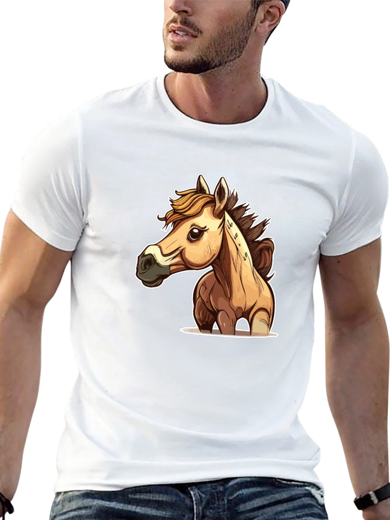 Horse Graphic Black T-Shirt