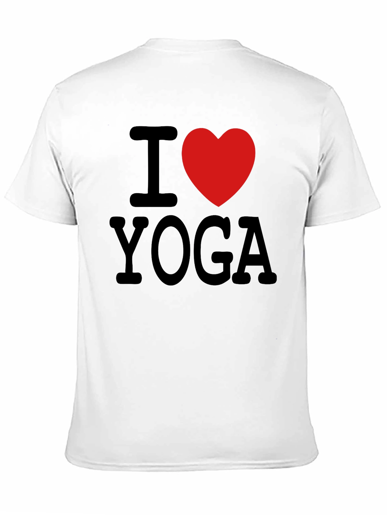 I Love Yoga T-Shirt - Black Cotton Tee