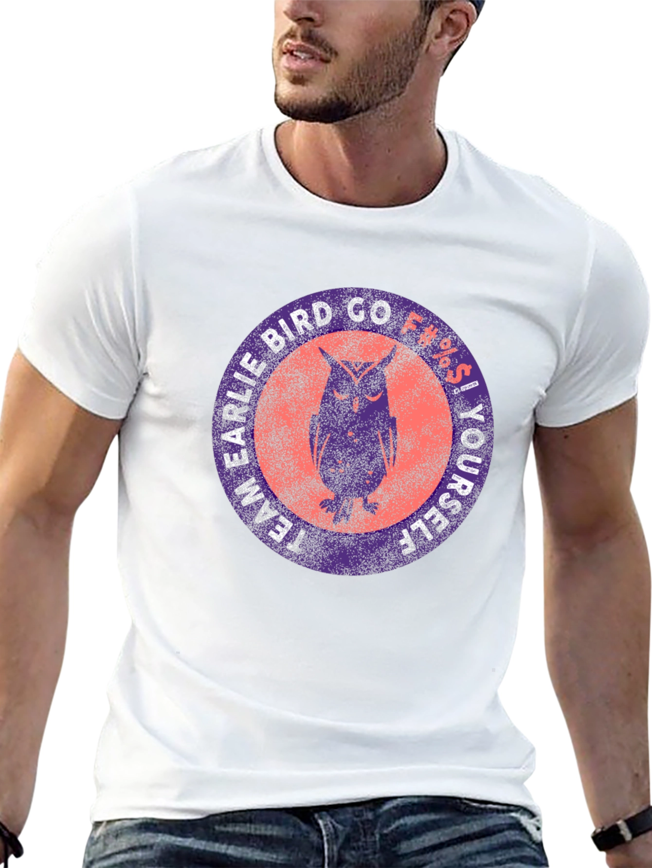 Team Earlie Bird Go F#%$ Yourself Black T-Shirt