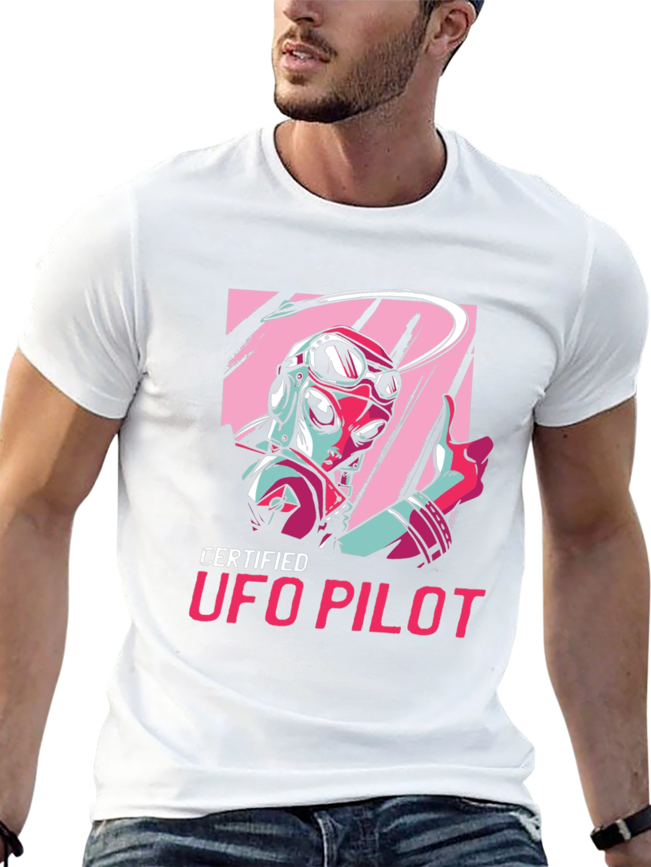 Certified UFO Pilot Graphic T-Shirt