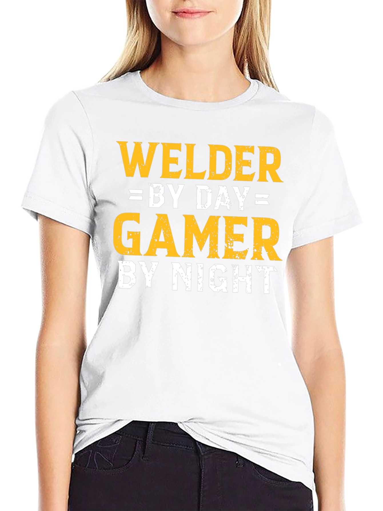 Welder by Day Gamer by Night Black T-Shirt
