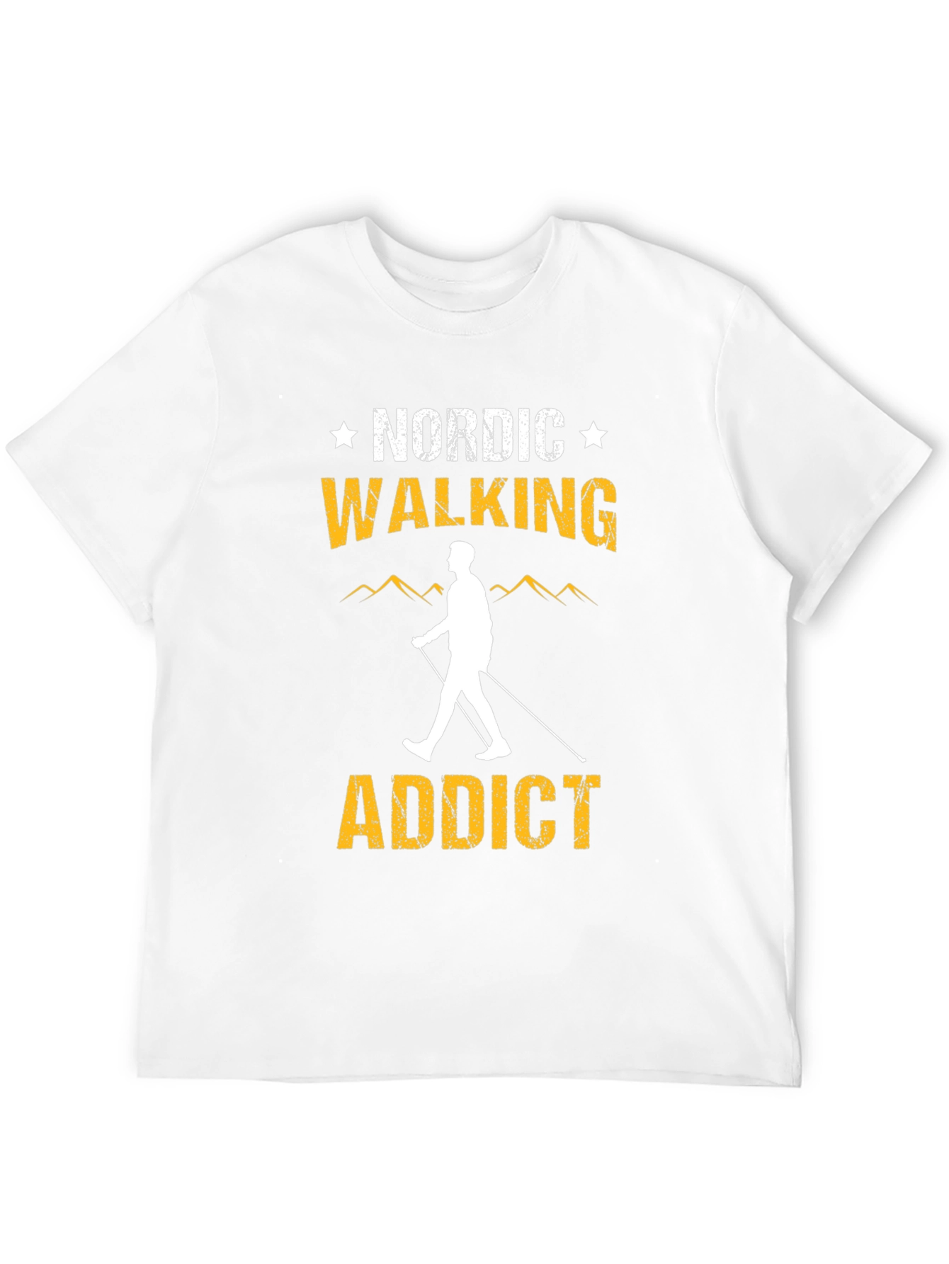 Nordic Walking Addict Black T-Shirt
