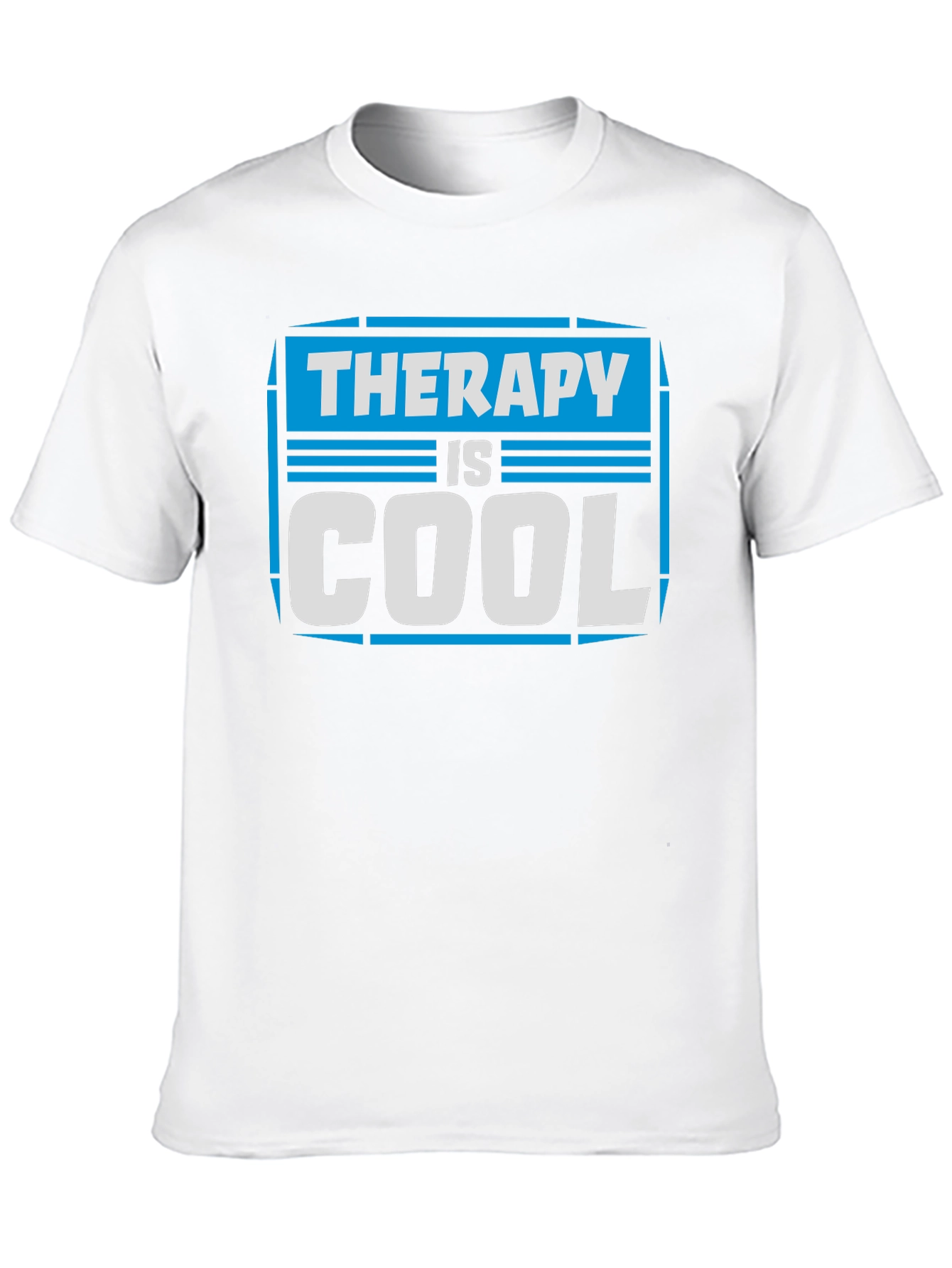 Therapy Is Cool Graphic Tee - Unisex Black T-Shirt