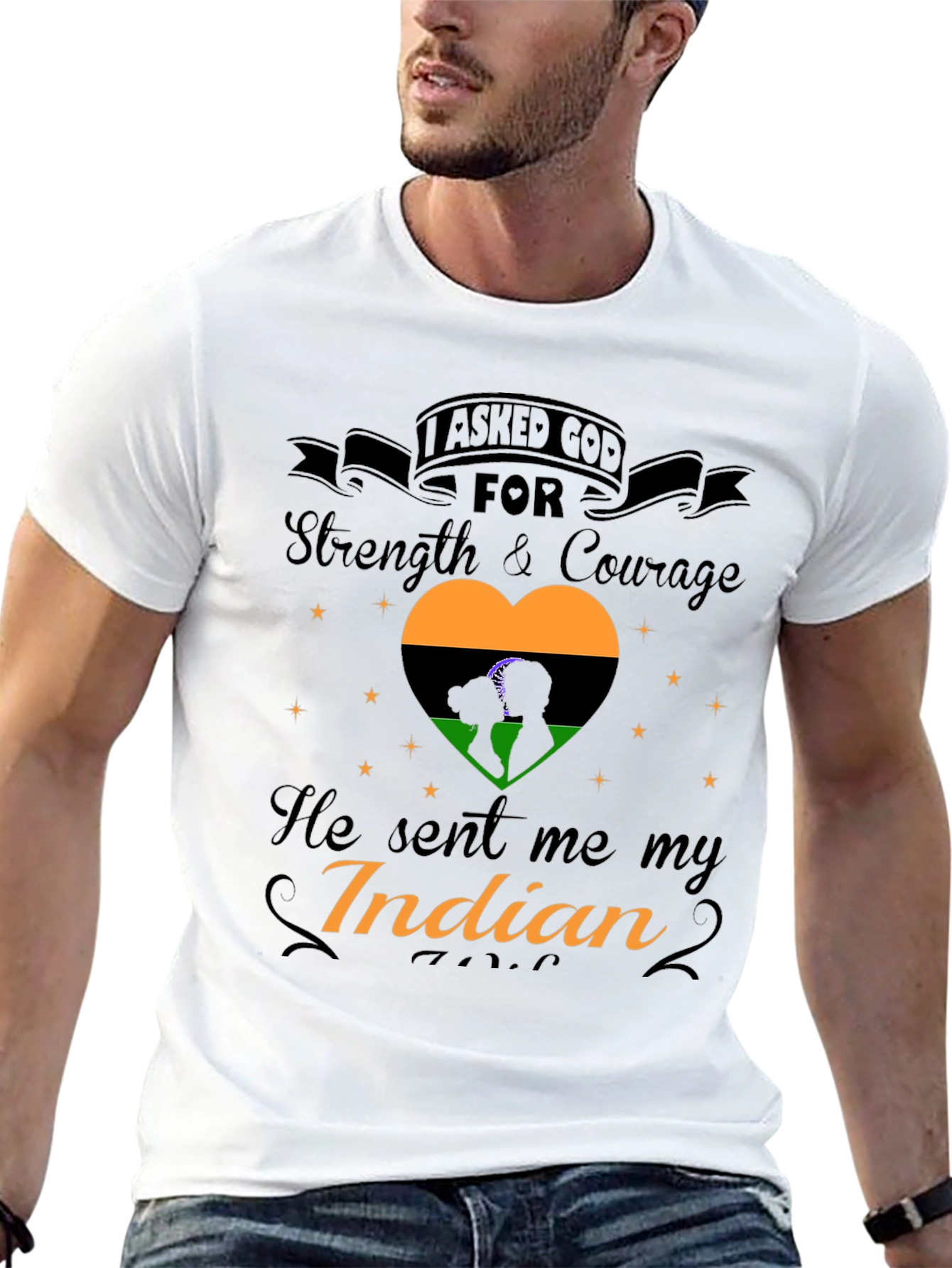 I Asked God For Strength Indian Pride T-Shirt