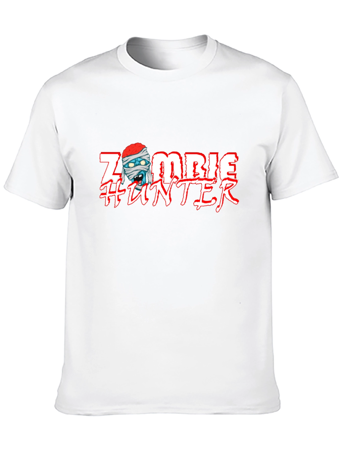 Zombie Hunter Graphic Tee - Cool Halloween T-Shirt