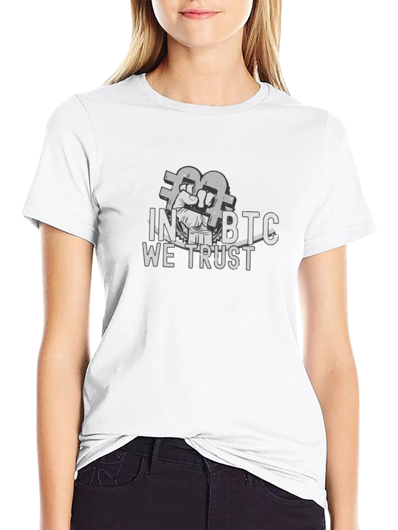 In BTC We Trust Black T-Shirt