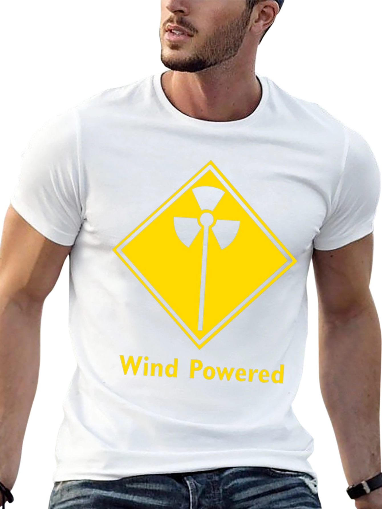 Wind Powered Black T-Shirt