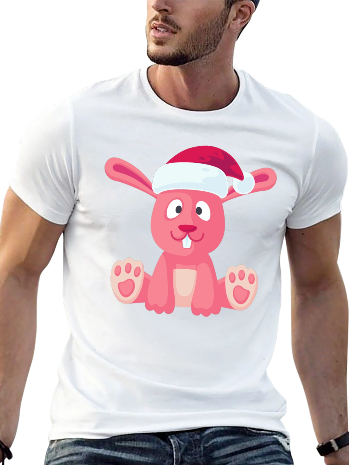 Festive Rabbit Graphic Tee