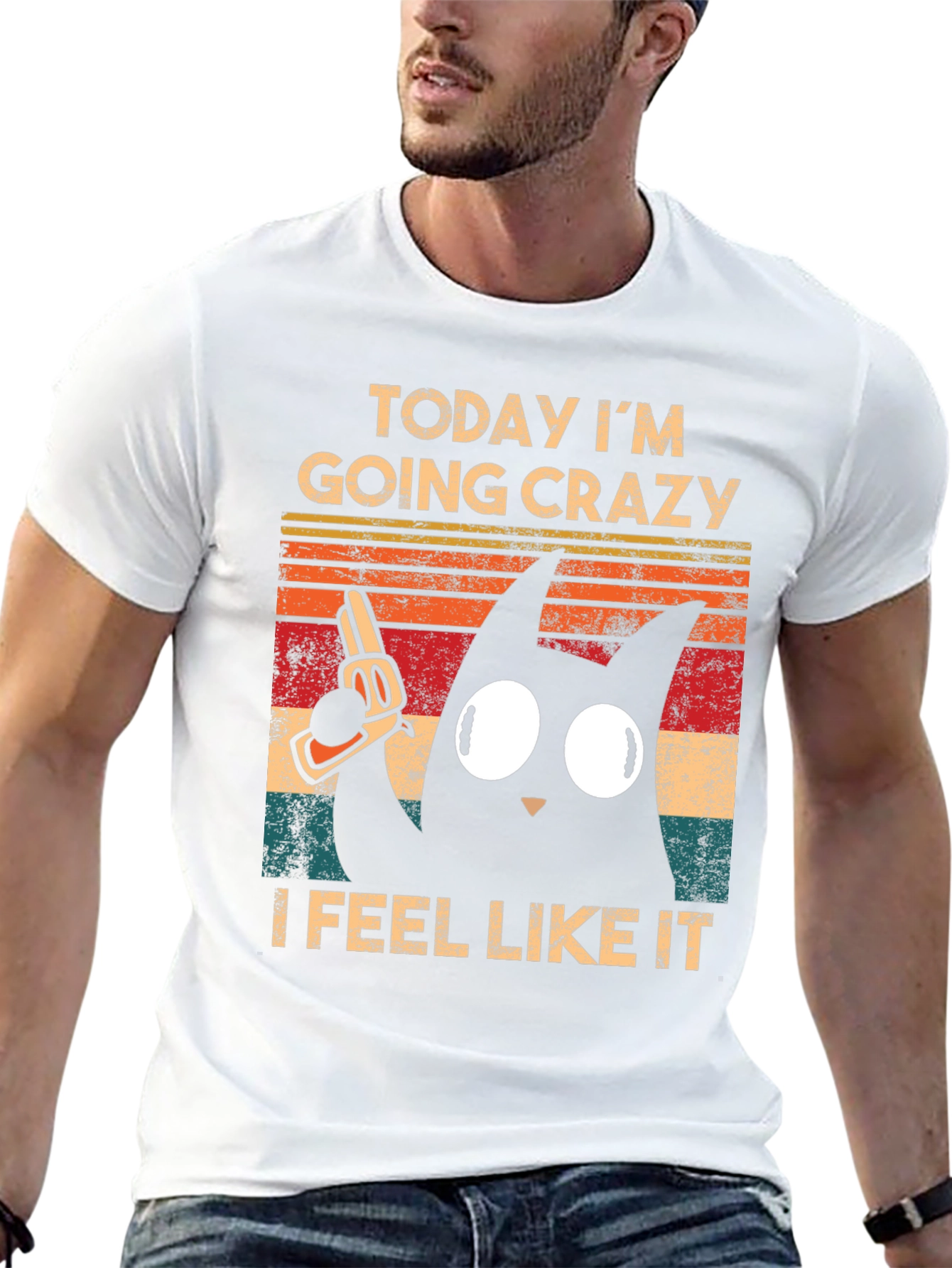 Crazy Cat Graphic Tee