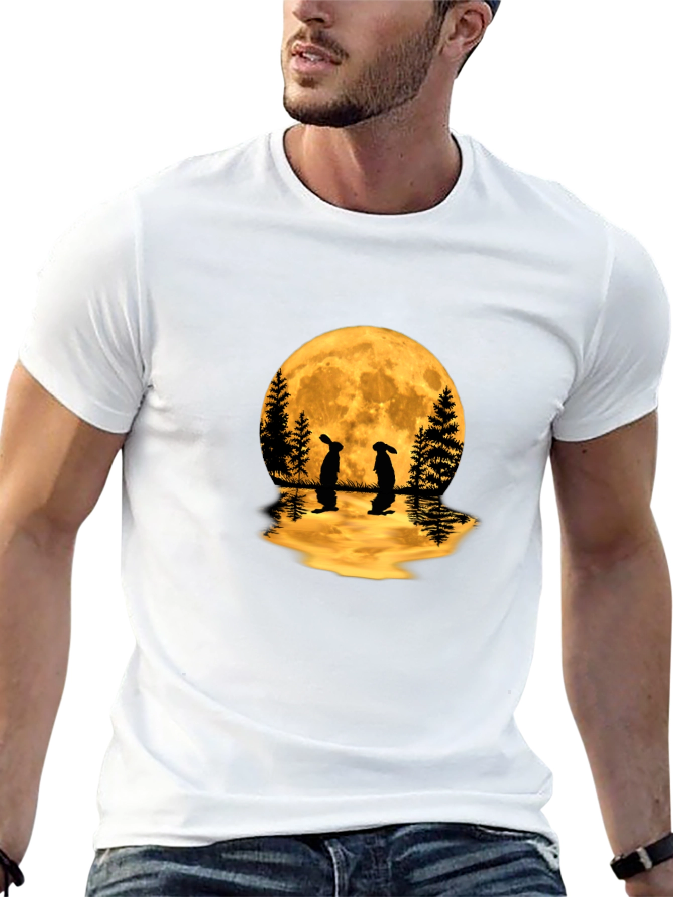Moonlit Rabbits Graphic Tee
