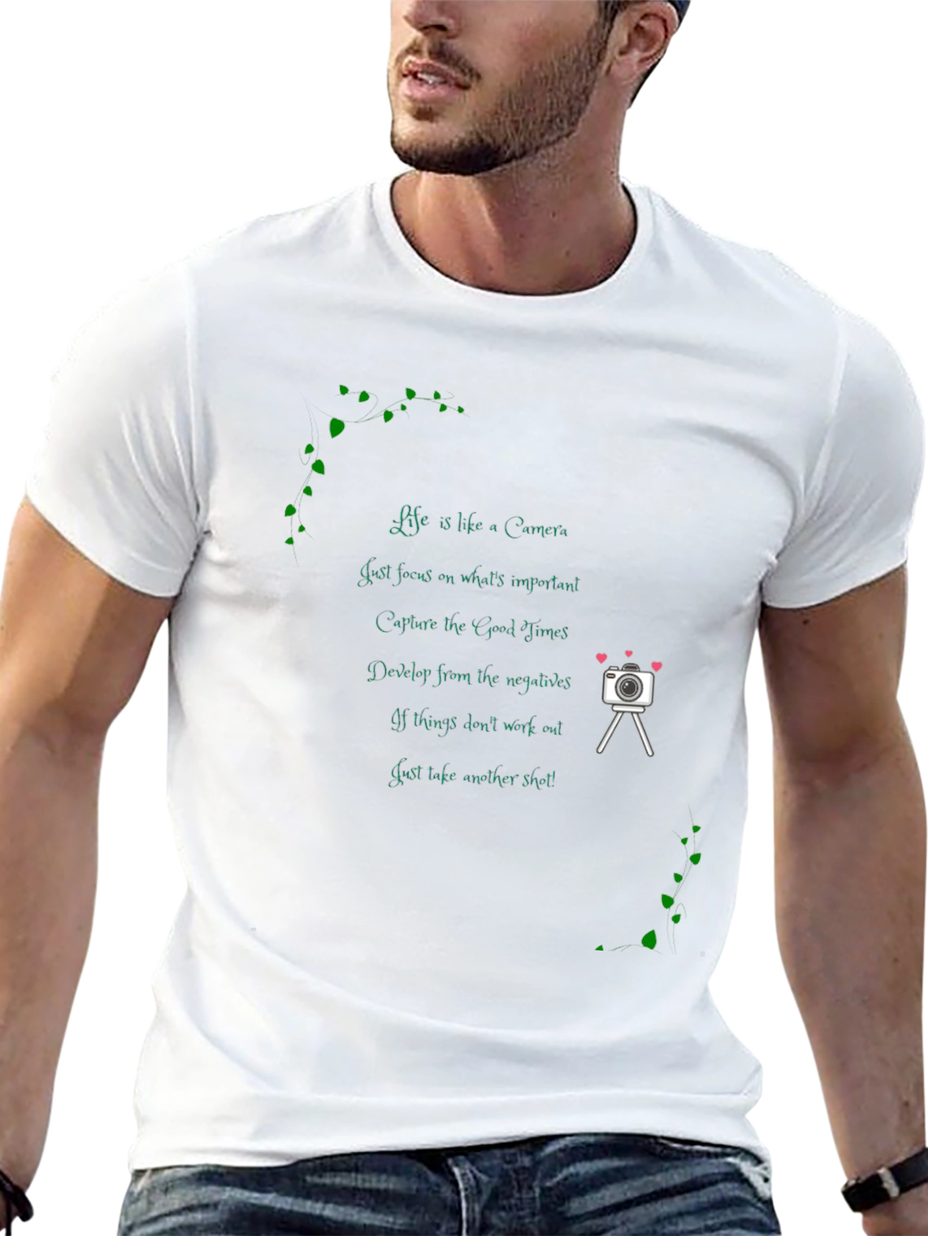 Camera Quote Black T-Shirt