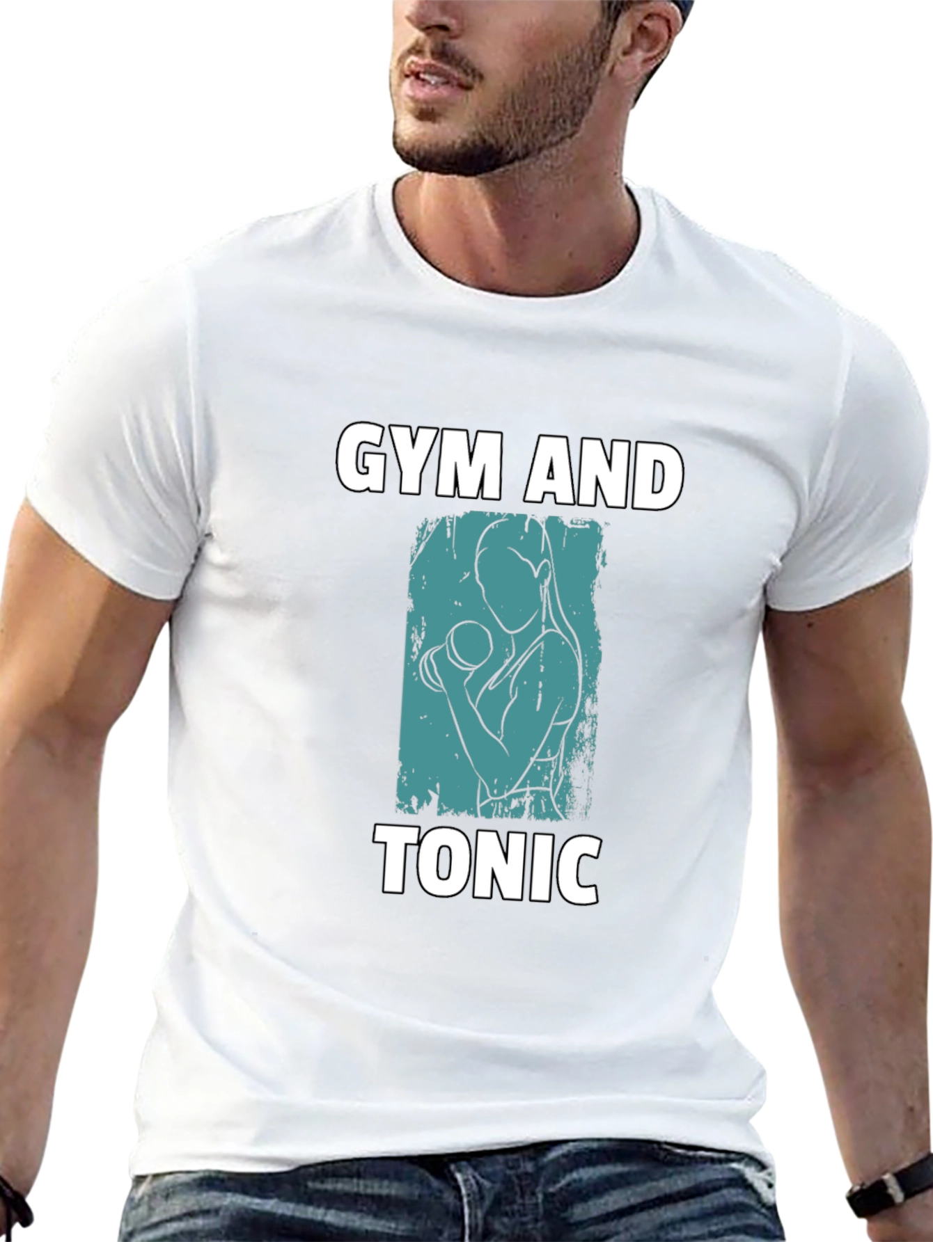 Gym and Tonic Black Graphic Tee