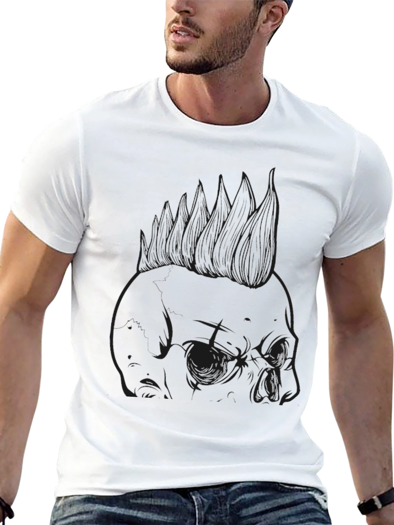 Black Skull Punk Rock Tee