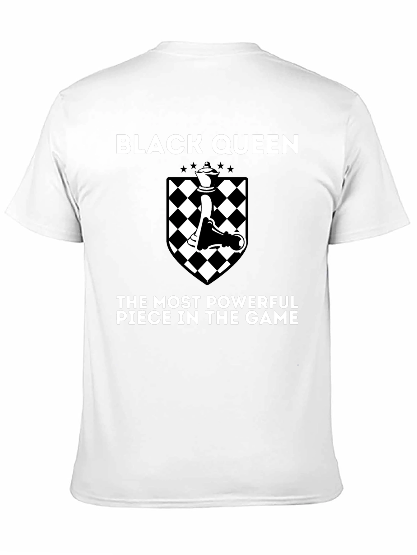 Black Queen Chess Piece Graphic T-Shirt